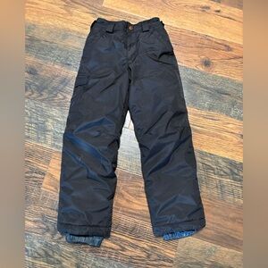 Big Kids White Sierra Black Insulated Ski/Snow Pants